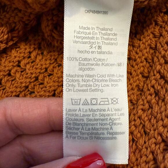 Madewell Women's Crocheted Amber Colored Tank Top‎ Size S NEW - Picture 4 of 8